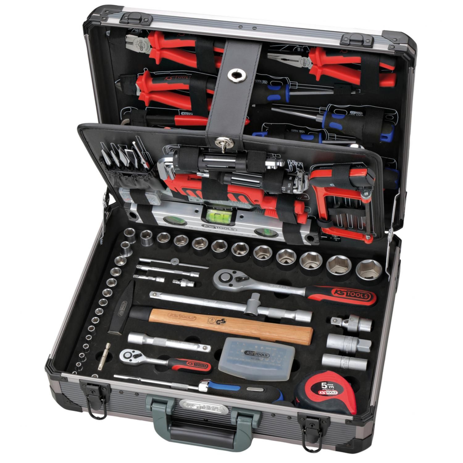 картинка Комплект инструментов 1/4"+1/2", 127 шт KSTools 911.0727 от магазина "Элит-инструмент"