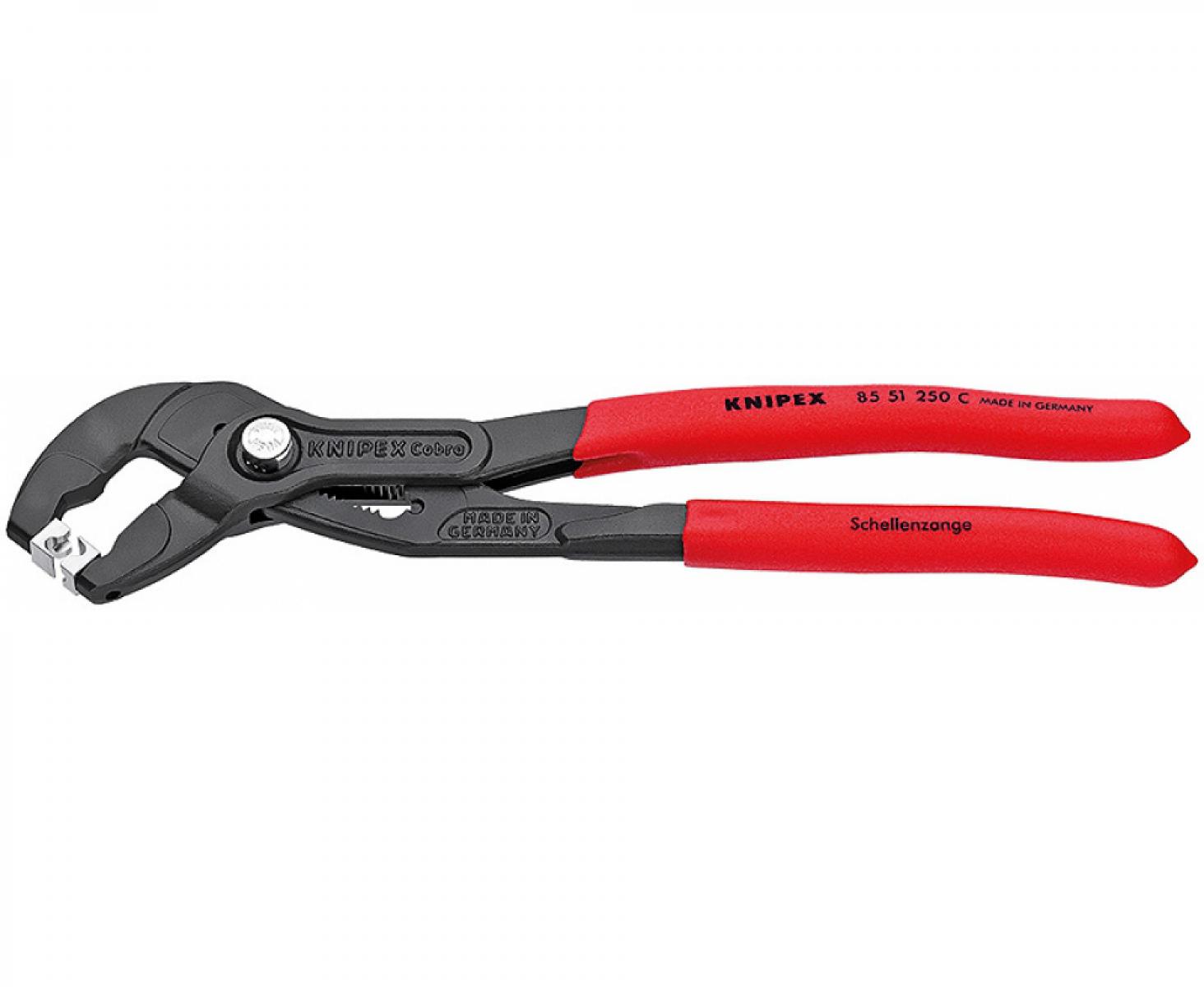 Щипцы для хомутов от шлангов с защелкой Knipex KN-8551250C