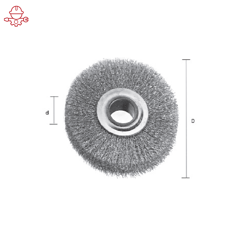 картинка Щетка шлифовальная круглая искробезопасная 150 мм, серия 096 MetalMinotti 096-0150 от магазина "Элит-инструмент"