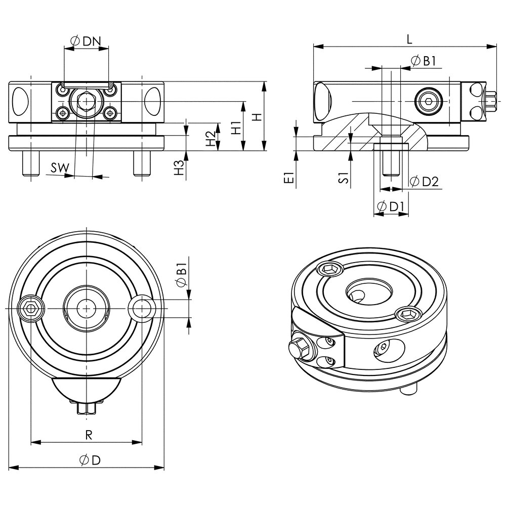 картинка Зажимной модуль, механический АМF 559678 от магазина "Элит-инструмент"