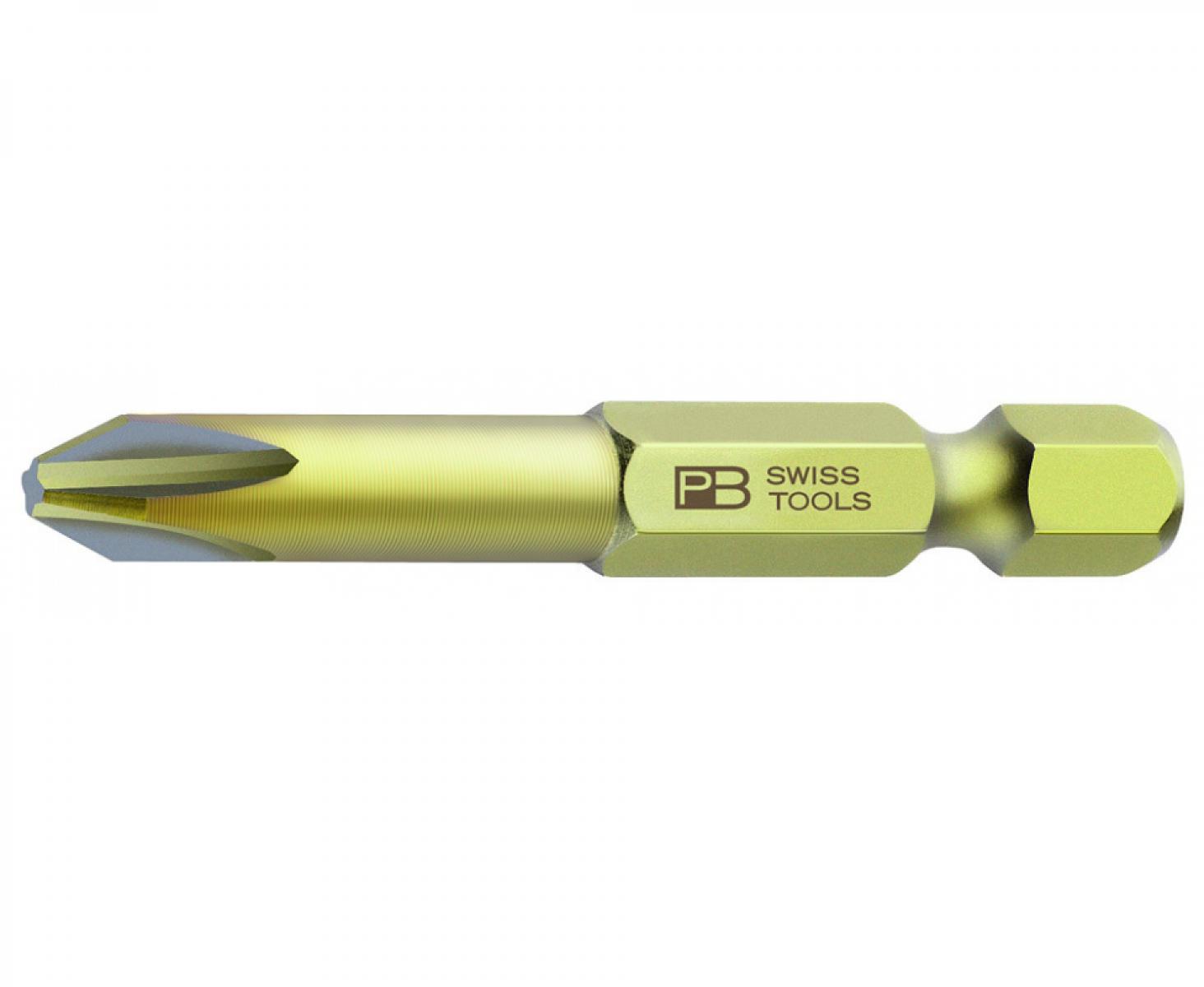 картинка Бита крестовая Phillips PrecisionBits E6,3 с внешним шестигранником 1/4 PB Swiss Tools PB E6.190 / 3 PH3 от магазина "Элит-инструмент"