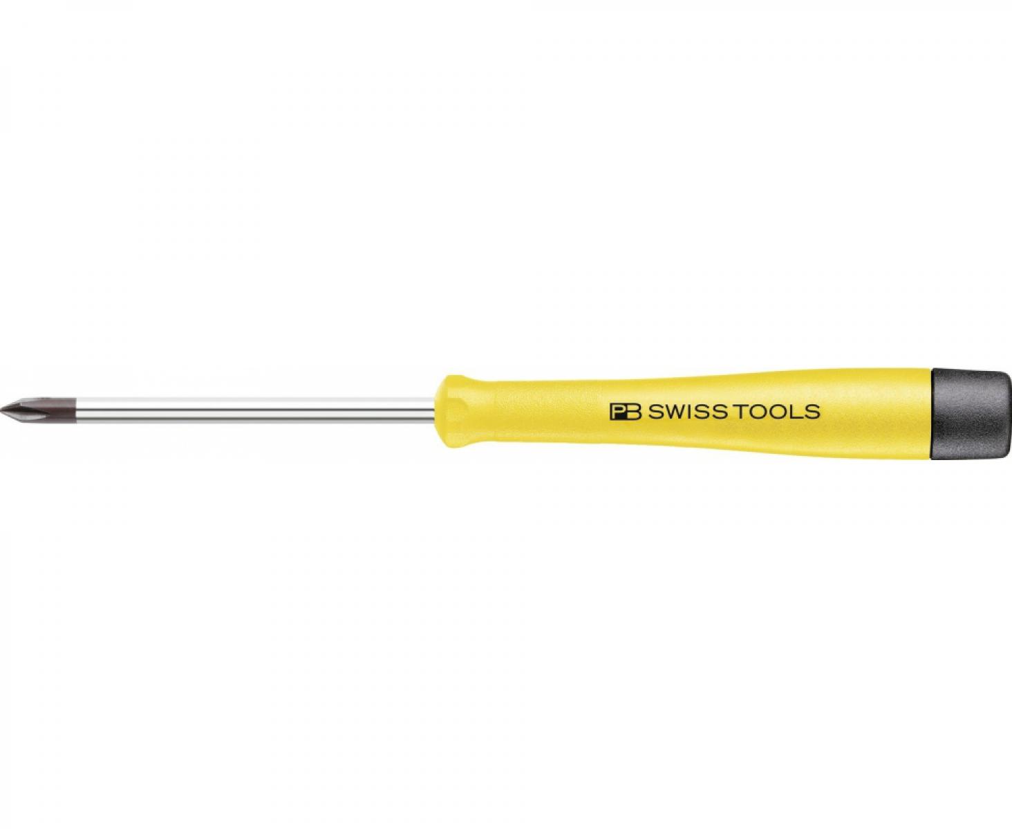 картинка Отвертка крестовая прецизионная антистатическая Phillips ESD PB Swiss Tools PB 1121.0-65 PH0 от магазина "Элит-инструмент"
