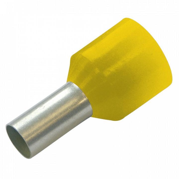 картинка Гильза конечная для устойчивых к коротким замыканиям проводов 6/12 цвет жёлтый,(упак. 100 шт.) от магазина "Элит-инструмент"