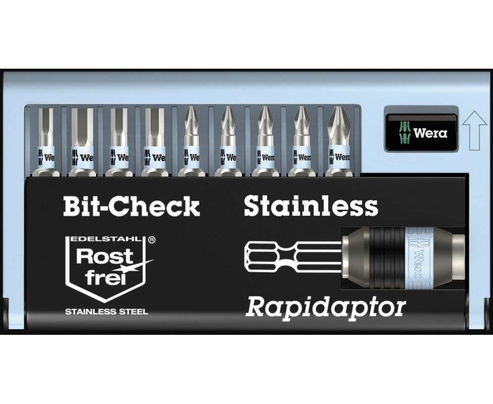 BC 11/9 Bit-Check, нержавеющая сталь Wera WE-071112