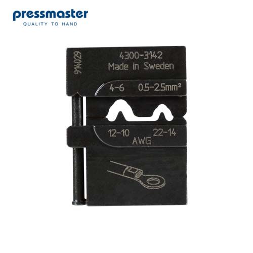 картинка PM-4300-3142 Матрица для опрессовки неизолированных наконечников: 0.5 – 2.5 мм2 и 4 - 6 мм2 от магазина "Элит-инструмент"