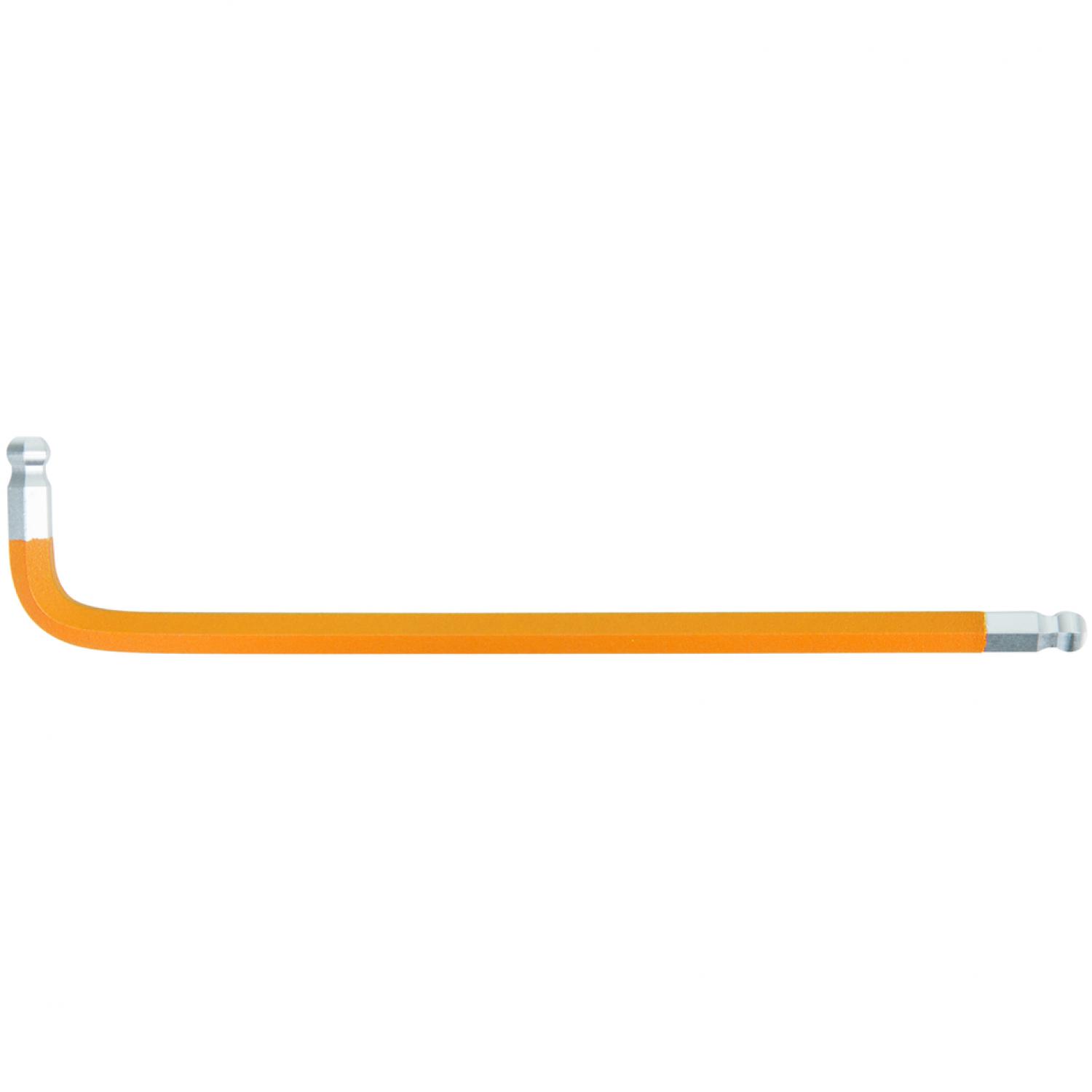 Двухсторонний угловой штифтовой ключ с шаровой головкой и внутренним шестигранником, XL, 8,0 мм, оранжевый