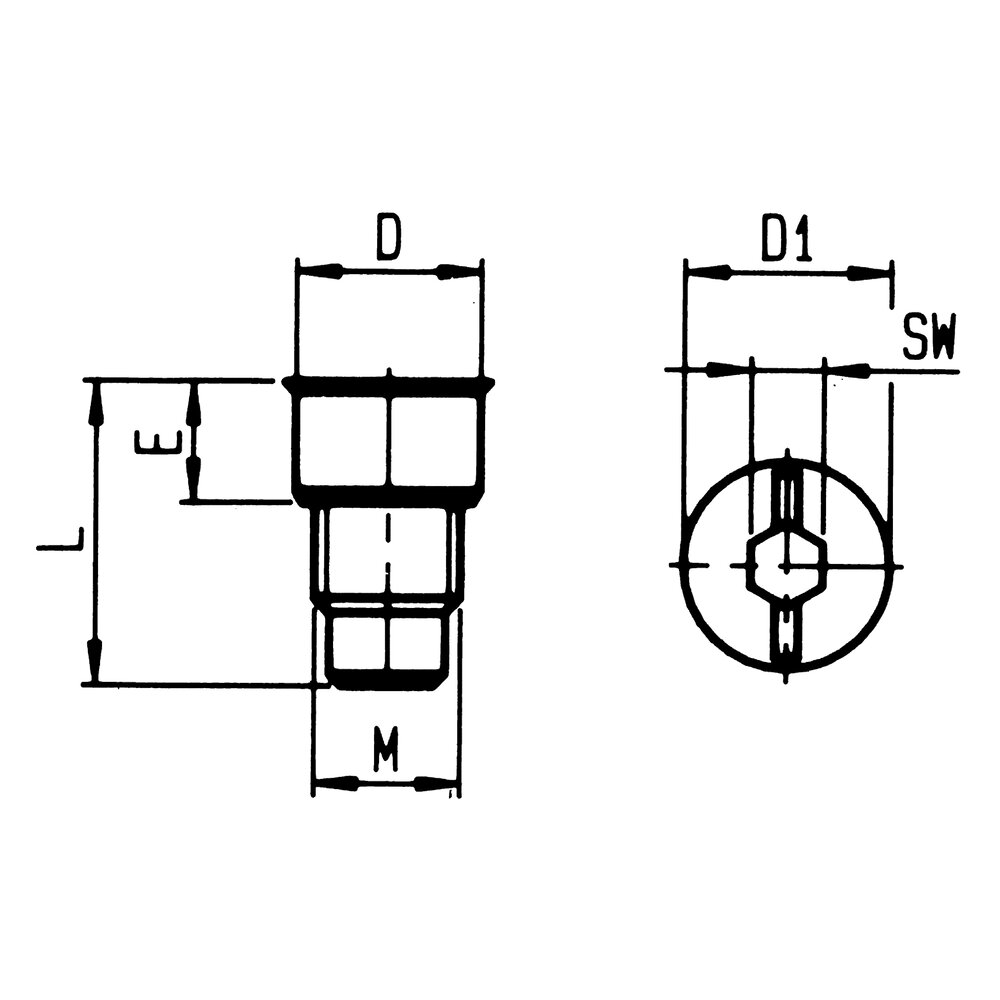 картинка Резьбовая заглушка АМF 77990 от магазина "Элит-инструмент"