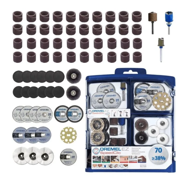 картинка Набор оснастки EZ SpeedClic (70 шт.) Dremel 2615E725JA от магазина "Элит-инструмент"