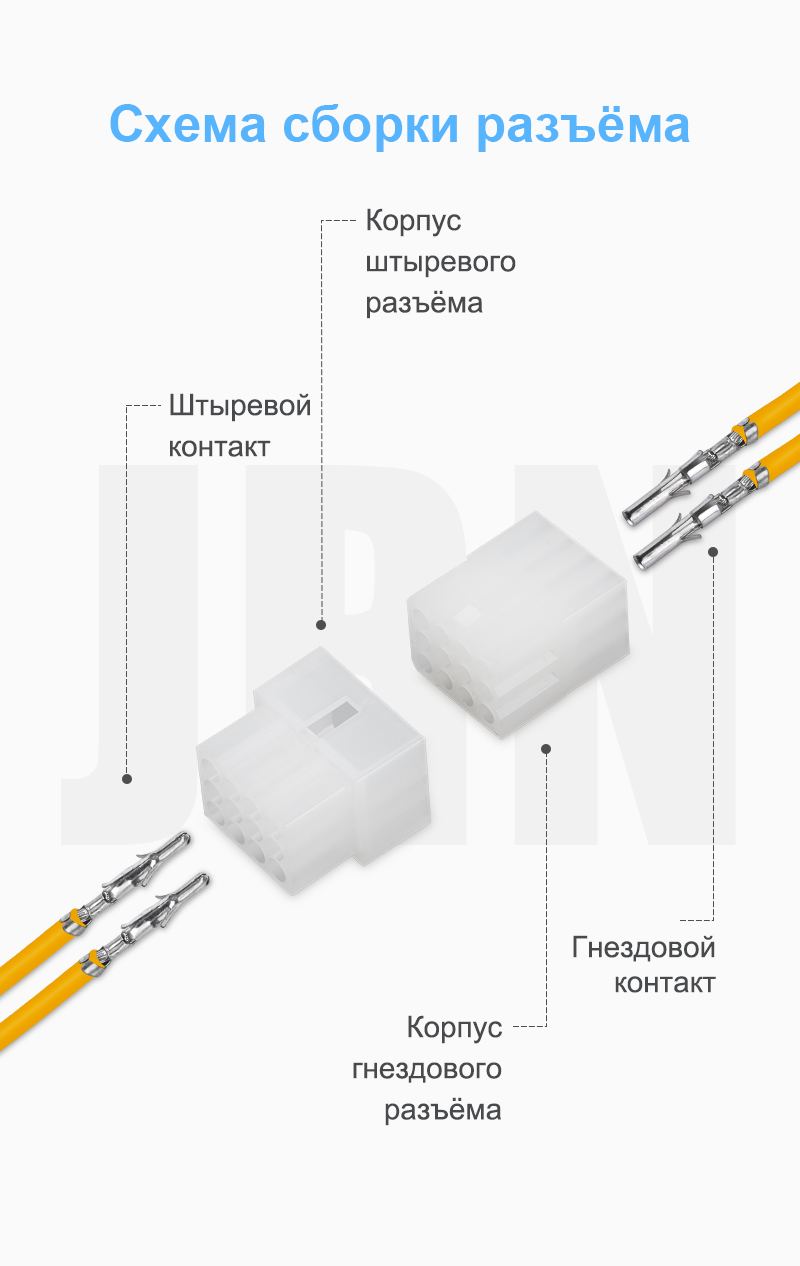 картинка JRready JRN003-HMA-3x04P Разъём от магазина "Элит-инструмент"