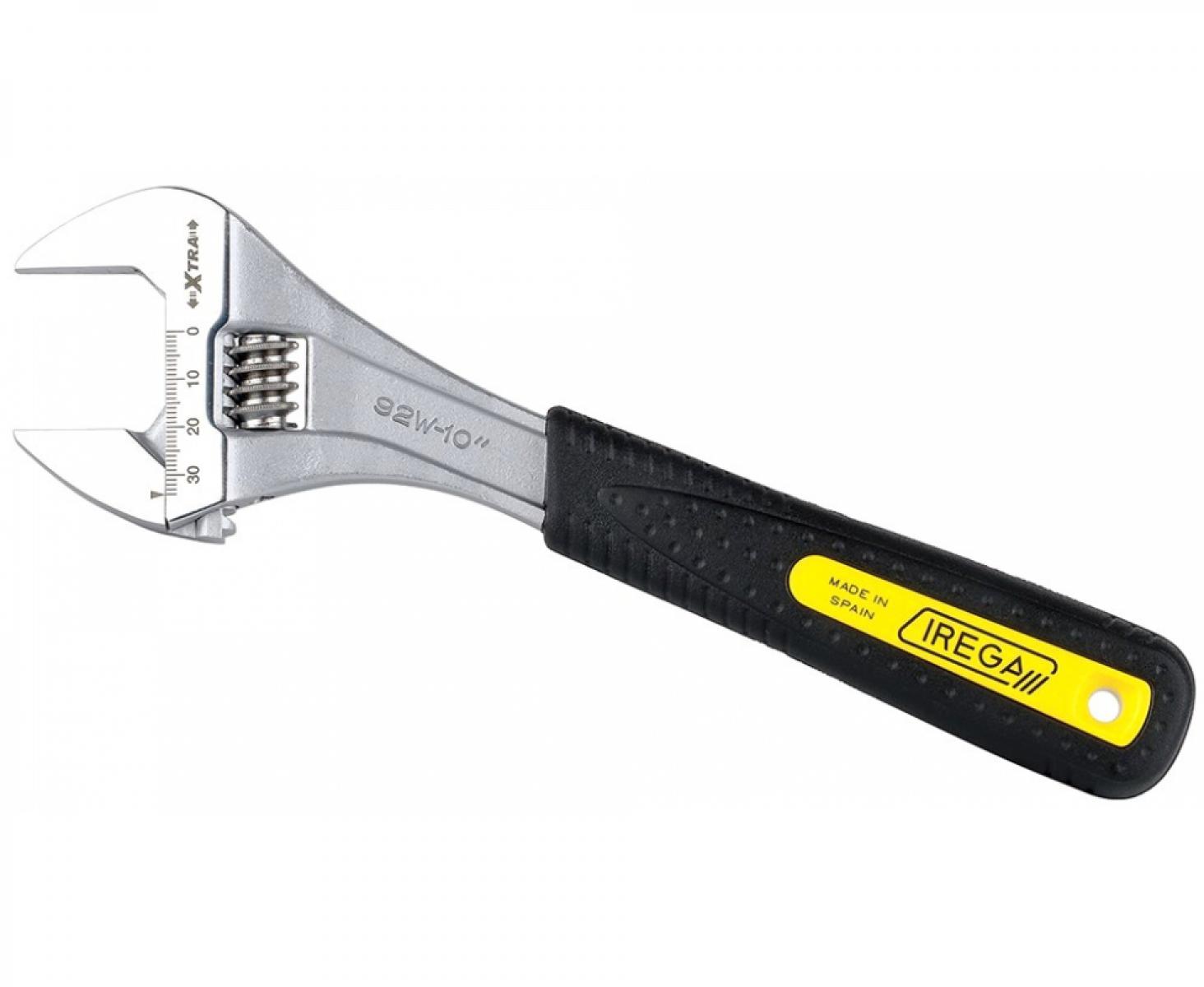 картинка Ключ гаечный разводной хромированный со шкалой 30 мм ERGOTOP Irega ERGO-92W/CBE-8 от магазина "Элит-инструмент"