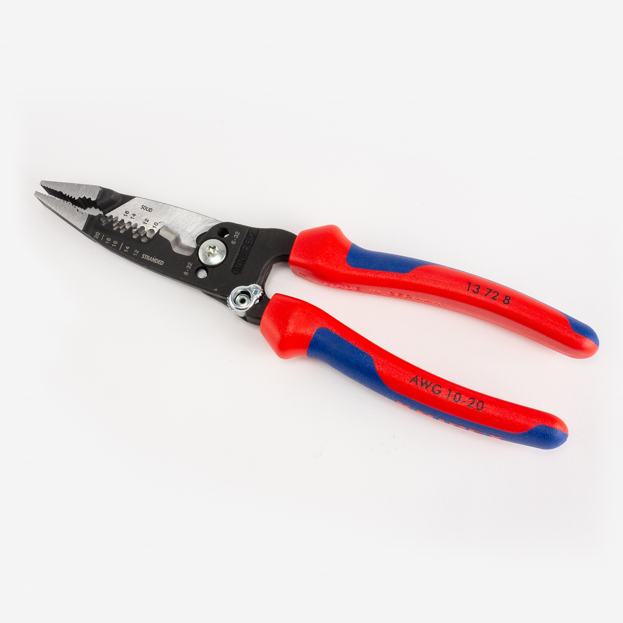 картинка KNIPEX WireStripper, многофункциональные клещи для электриков, американская модель KNIPEX 13728200  от магазина "Элит-инструмент"