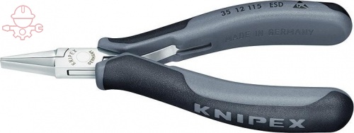 Плоскогубцы захватные для электроники антистатические Knipex KN-3512115ESD