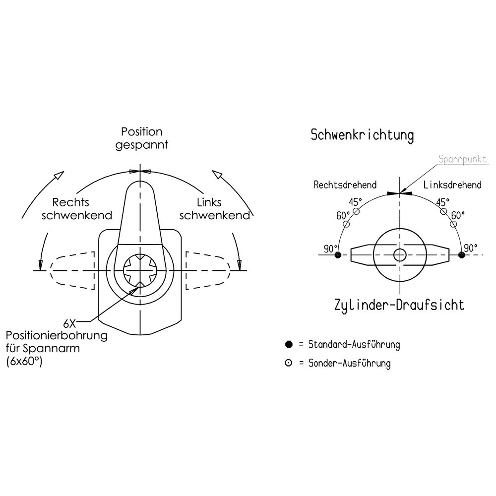 картинка Поворотный зажим для крепления на верхнем фланце АМF 556965 от магазина "Элит-инструмент"