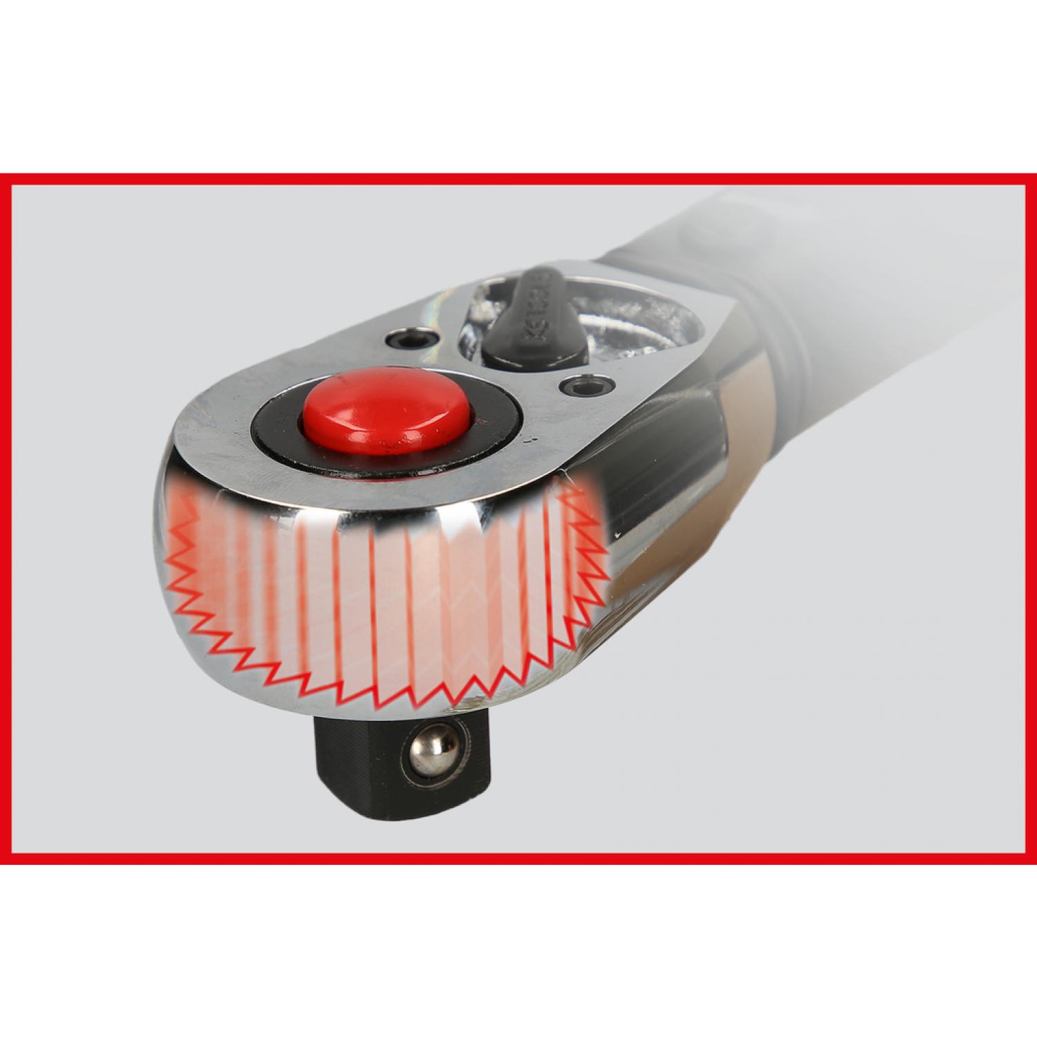 картинка Динамометрический ключ ERGOTORQUE®precision 1/4'' с трещоткой, 5-25 Нм от магазина "Элит-инструмент"