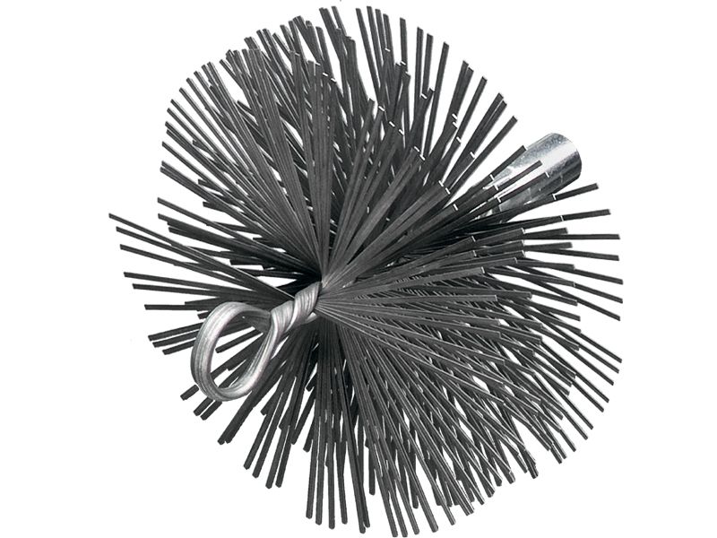 картинка Щетка для дымовых труб с петлей и внутренней резьбой IBZG с плоской стальной проволокой диаметр 300 мм LESSMANN 507.005 от магазина "Элит-инструмент"