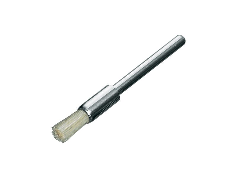 Щетка миниатюрная концевая с хвостовиком 3 мм синтетический ворс, диаметр 5 мм длина 8 мм ворс 0,15 LESSMANN 450.031