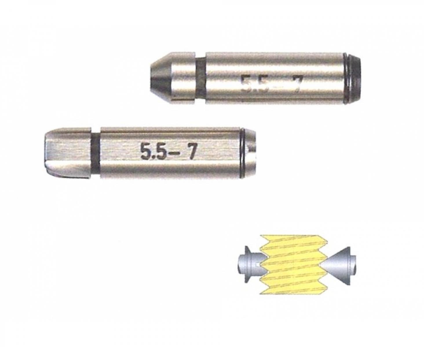 картинка Набор вставок для микрометра для измерения резьбы 0.4-7.0 мм Schut 906.726 от магазина "Элит-инструмент"