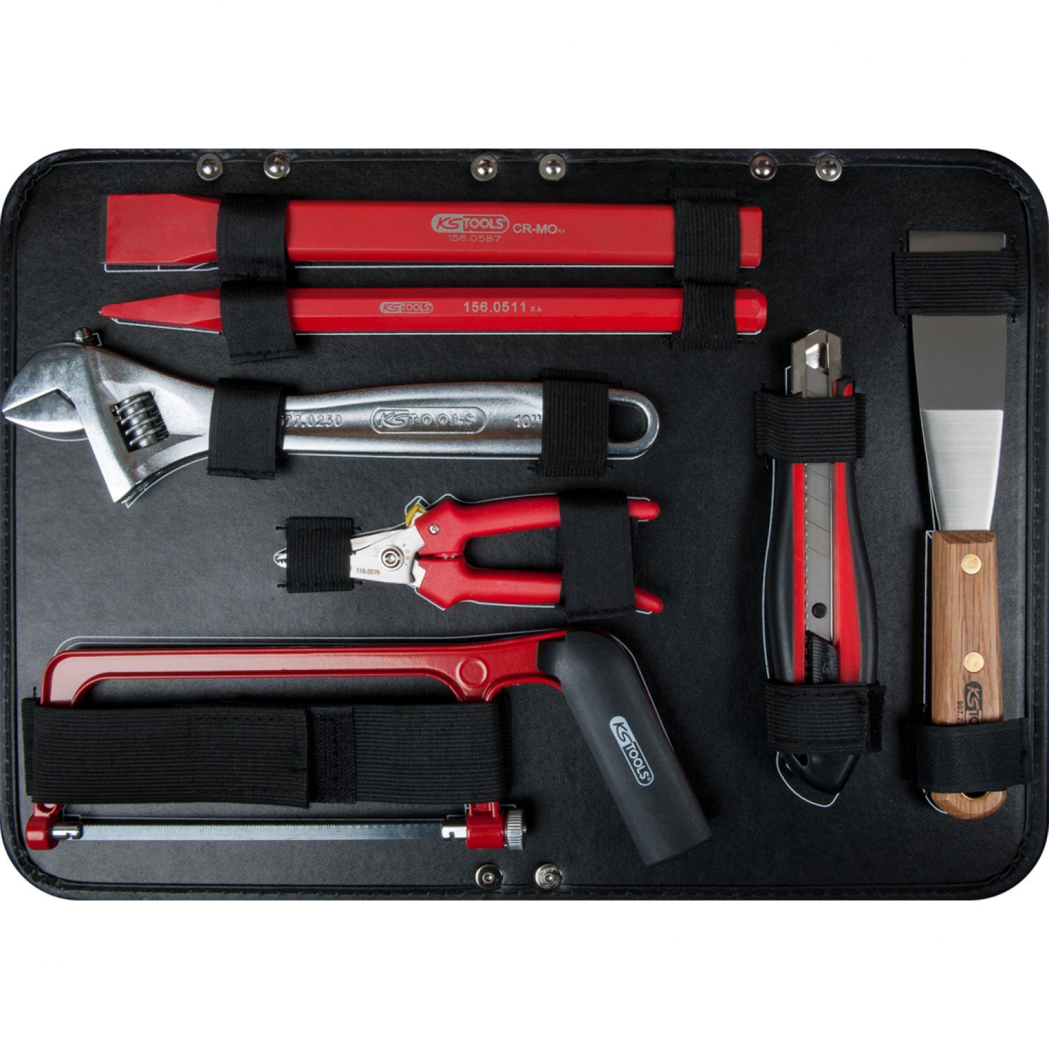 картинка 1/4" + 1/2“ Чемодан с инструментами для электриков, 128 шт KSTools-911.0628 от магазина "Элит-инструмент"