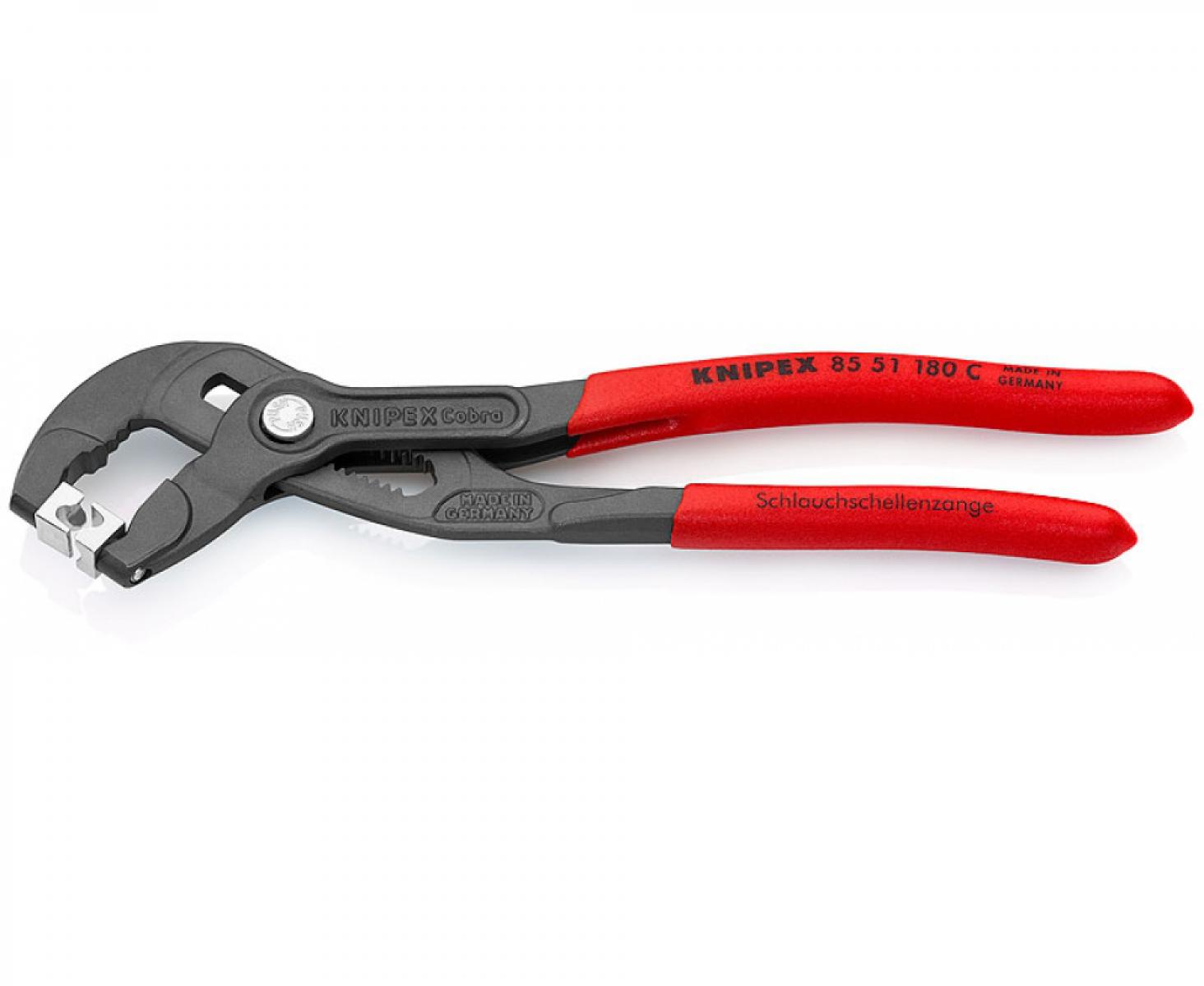 Щипцы для хомутов от шлангов с защелкой Knipex KN-8551180C