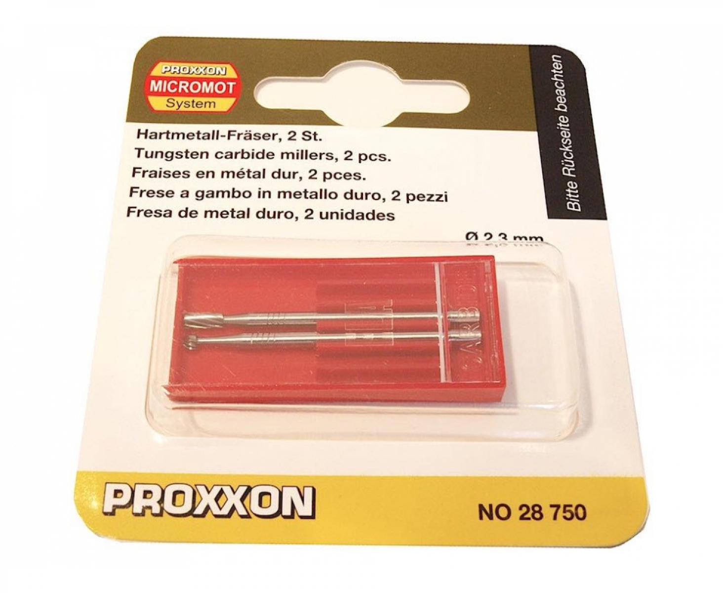 картинка Фрезы твердосплавные (сфера, цилиндр) Proxxon 28750 2 шт. от магазина "Элит-инструмент"