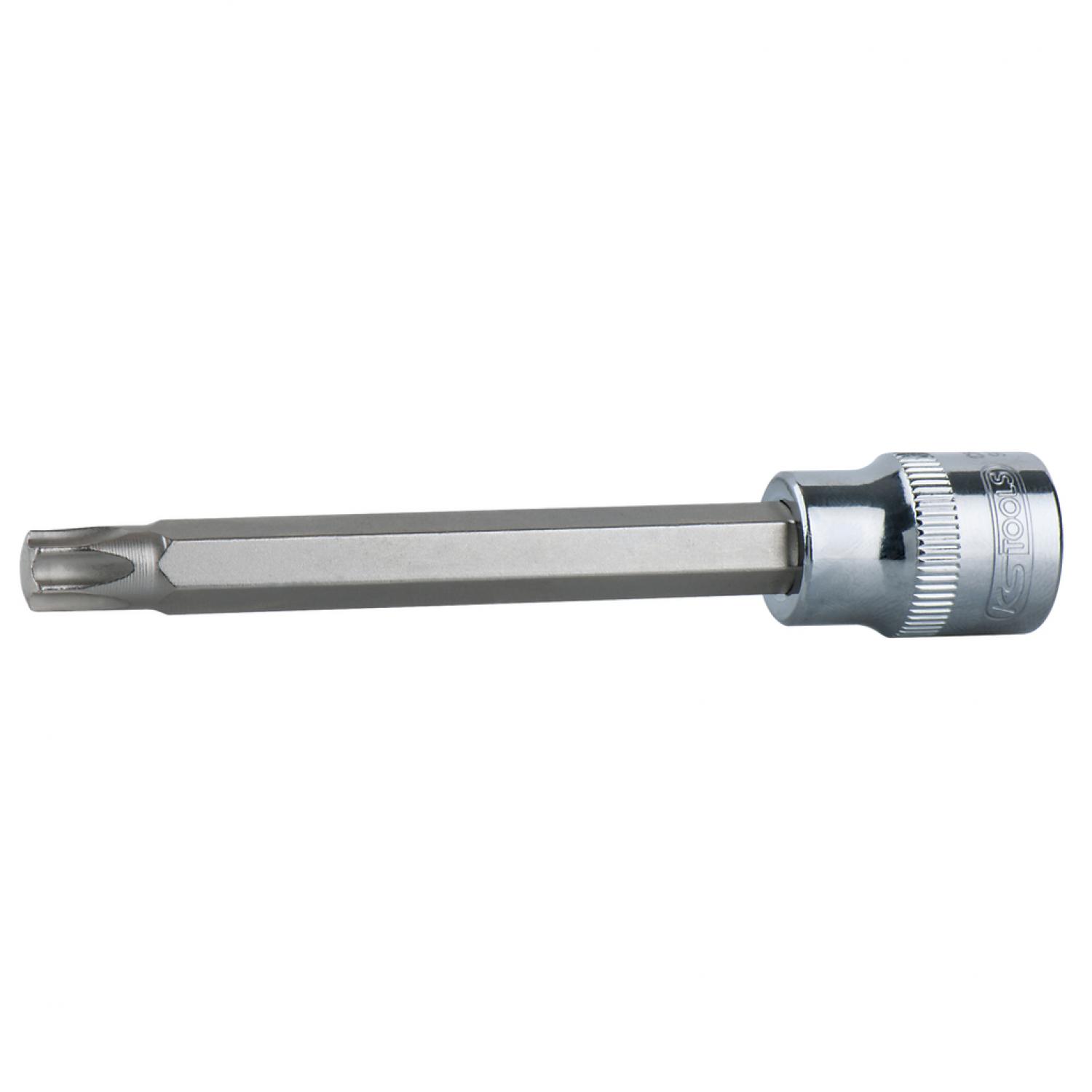Торцовая головка с битом CHROMEplus 1/2" с профилем Torx, длинная, T15 подвеска