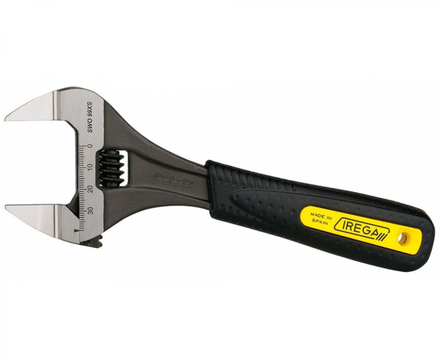 картинка Ключ гаечный разводной фосфатированный с широким раскрытием губок и со шкалой 34 мм ERGOTOP Irega ERGO-SWO-99XS/CBE-6 от магазина "Элит-инструмент"