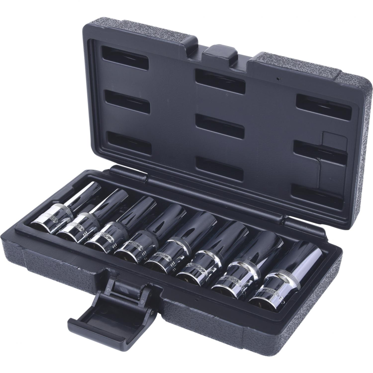 Комплект торцовых головок с внешним профилем Torx 1/2'' CHROMEplus, длинных, 8 шт