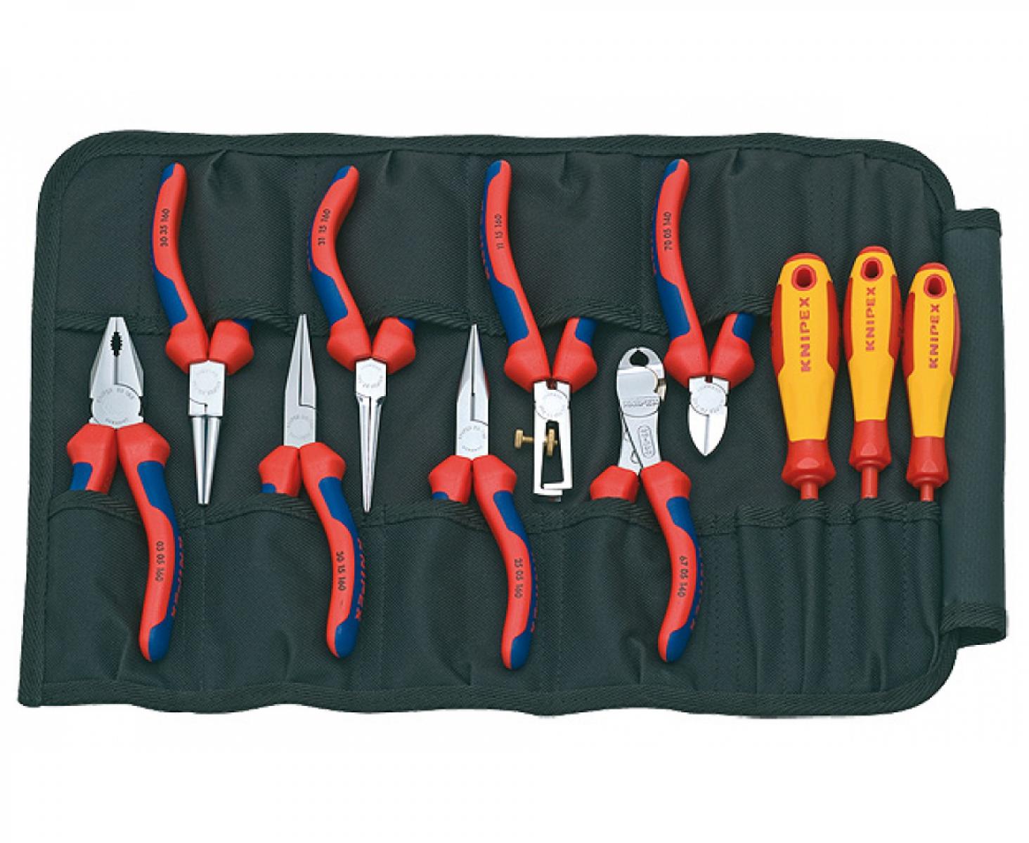 картинка Планшет для инструментов мягкий, 11 предметов Knipex KN-001941 от магазина "Элит-инструмент"