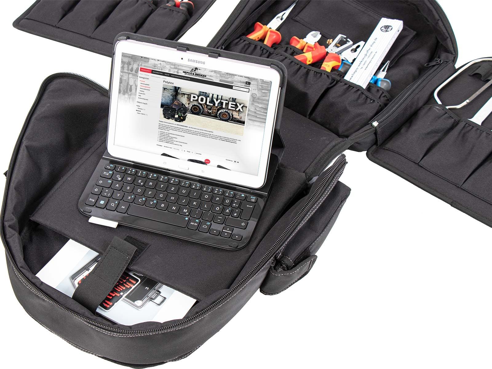 картинка Рюкзак для инструментов 5850 (пустой) Hepco&Becker 00 5850 8019 от магазина "Элит-инструмент"