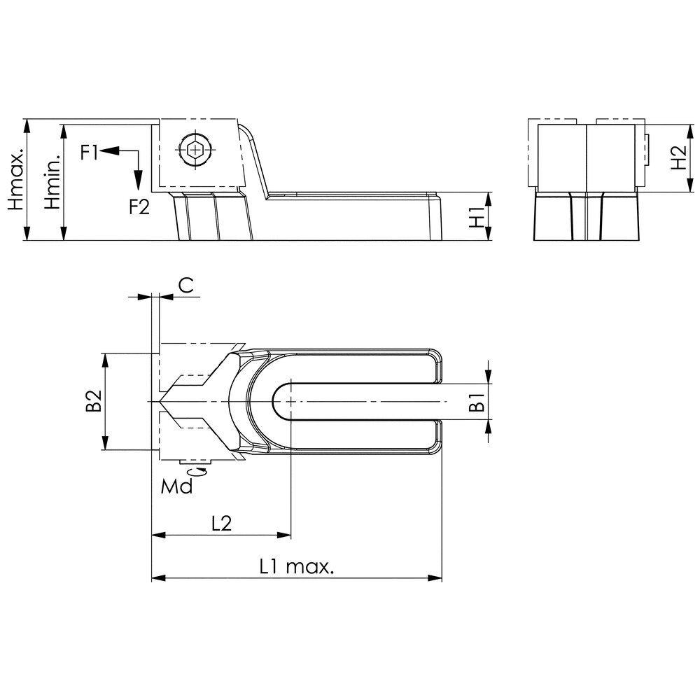картинка Зажимные губки малой высоты, модель Maxi-Bulle АМF 73130 от магазина "Элит-инструмент"