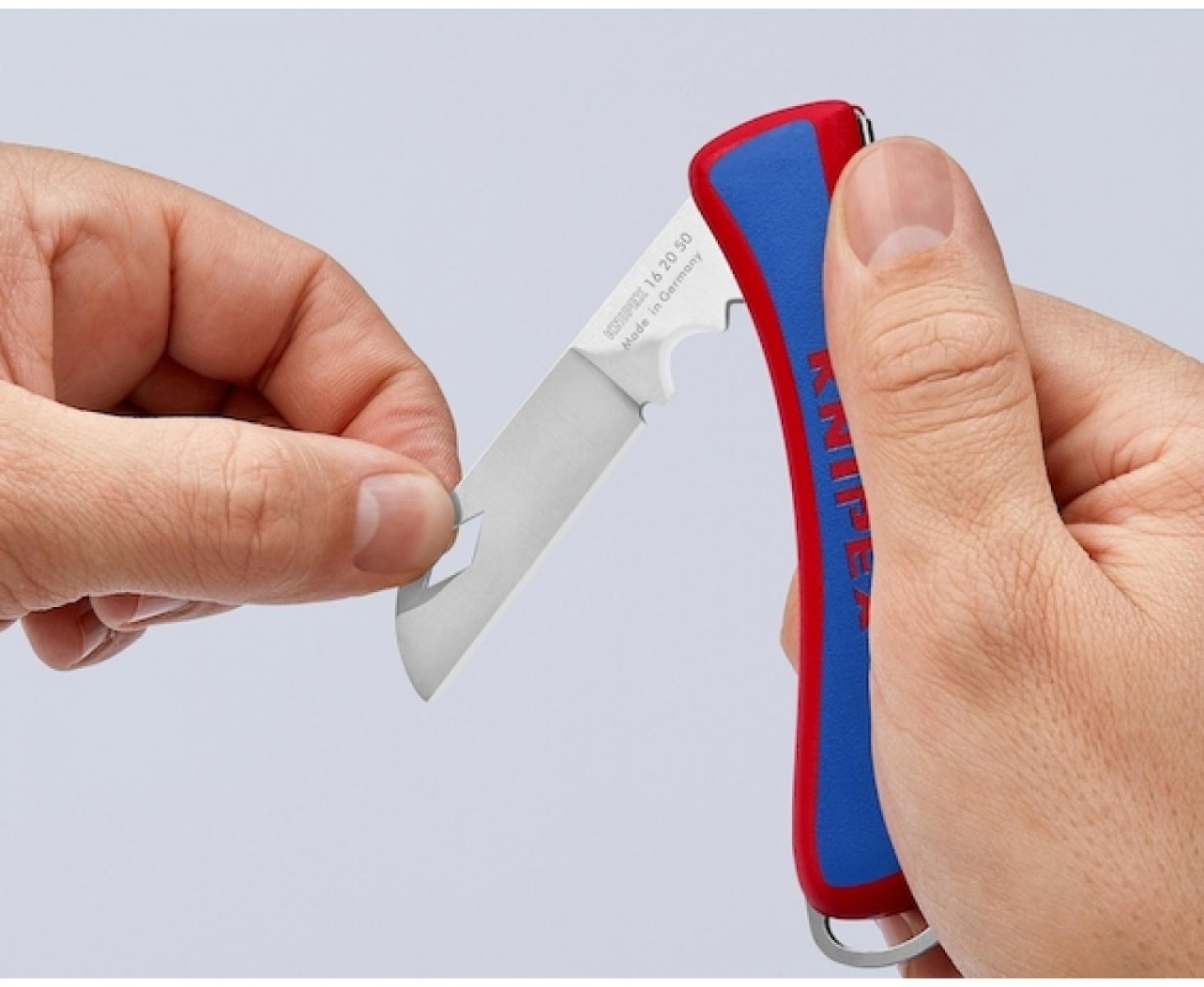 картинка Универсальный складной нож электрика Knipex KN-162050SB от магазина "Элит-инструмент"