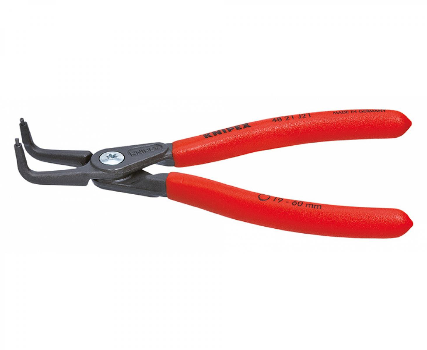 Прецизионные щипцы для внутренних стопорных колец в отверстиях Knipex KN-4821J21