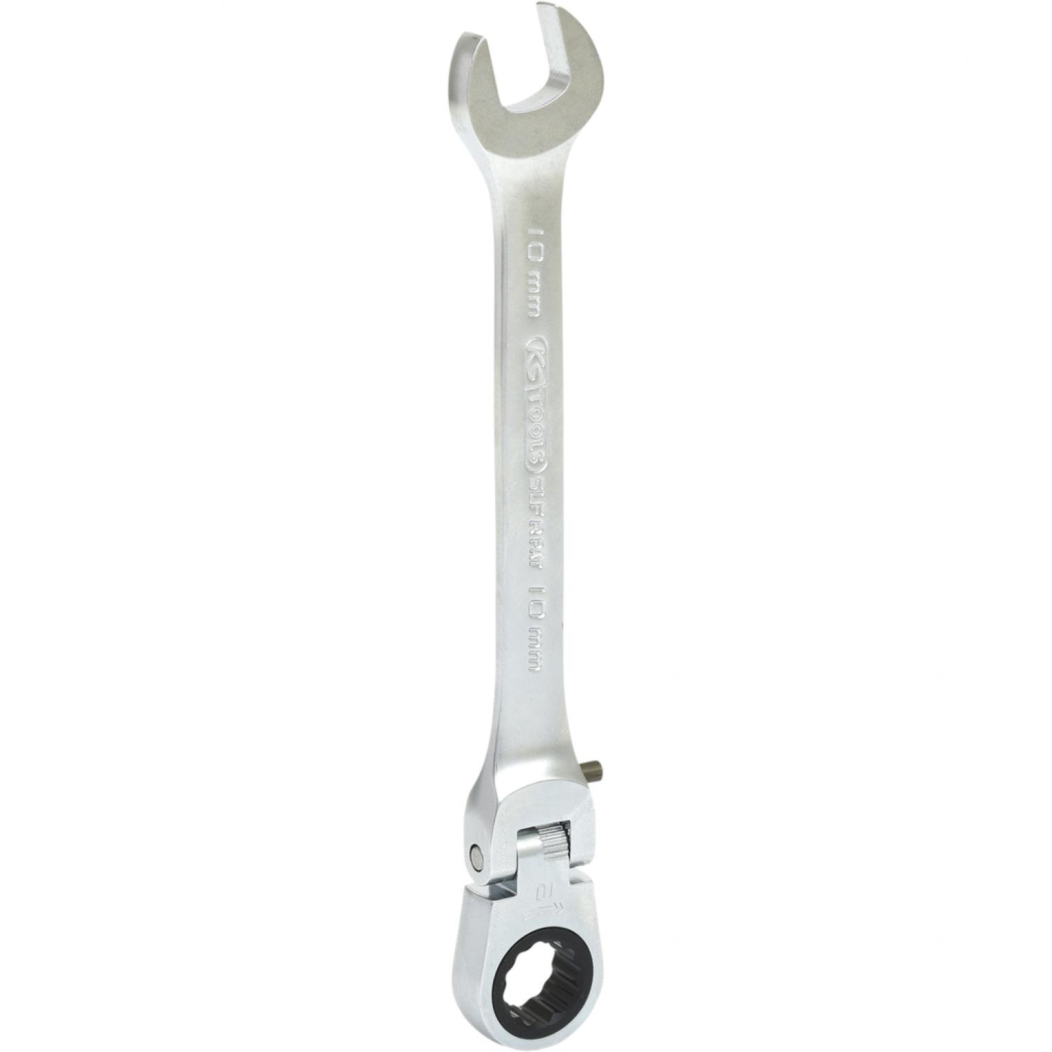 картинка Шарнирный комбинированный ключ с трещоткой GEARplus, регулируемый, 10 мм подвеска от магазина "Элит-инструмент"