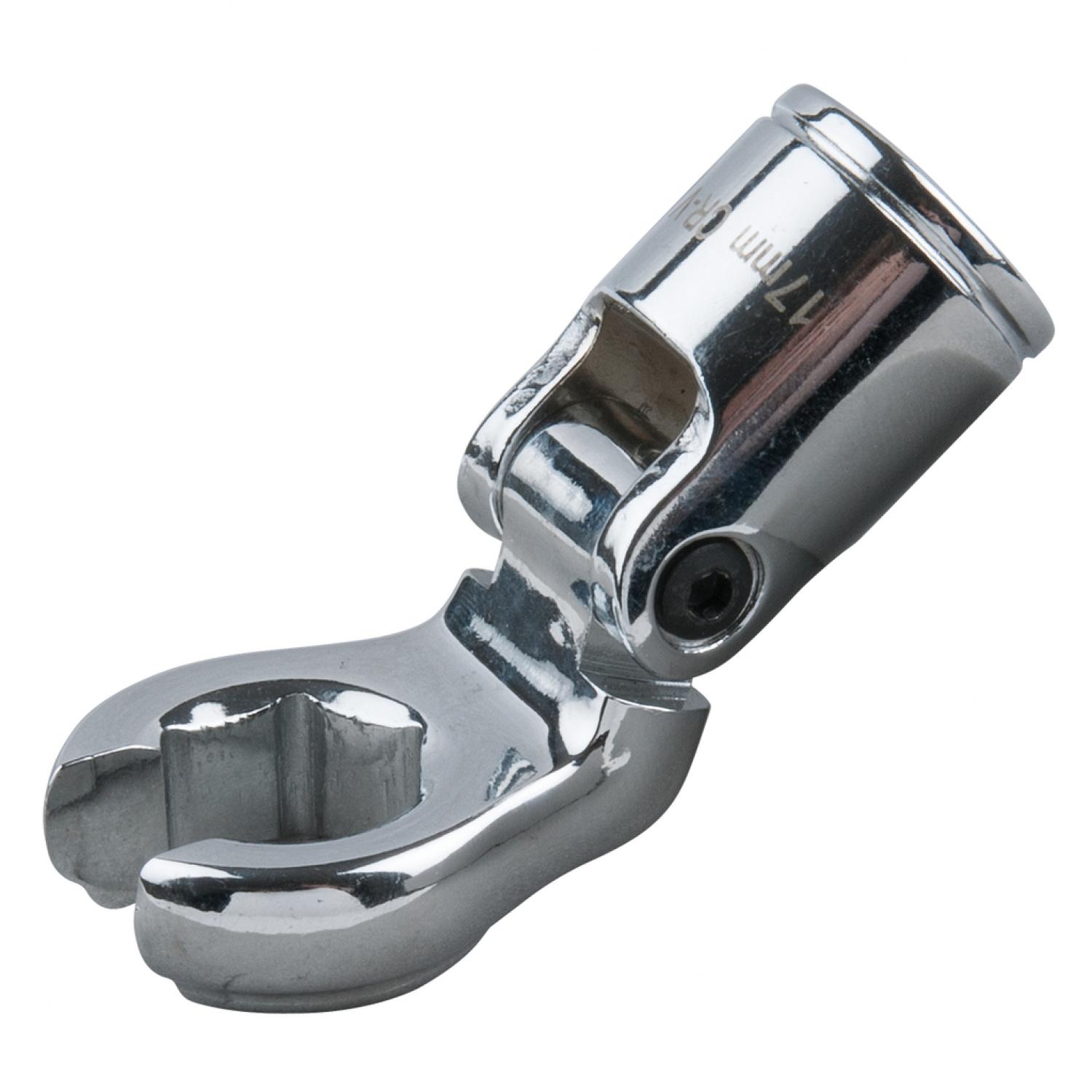 Шарнирная торцовая головка 3/8" для накидных ключей, ширина зева 16