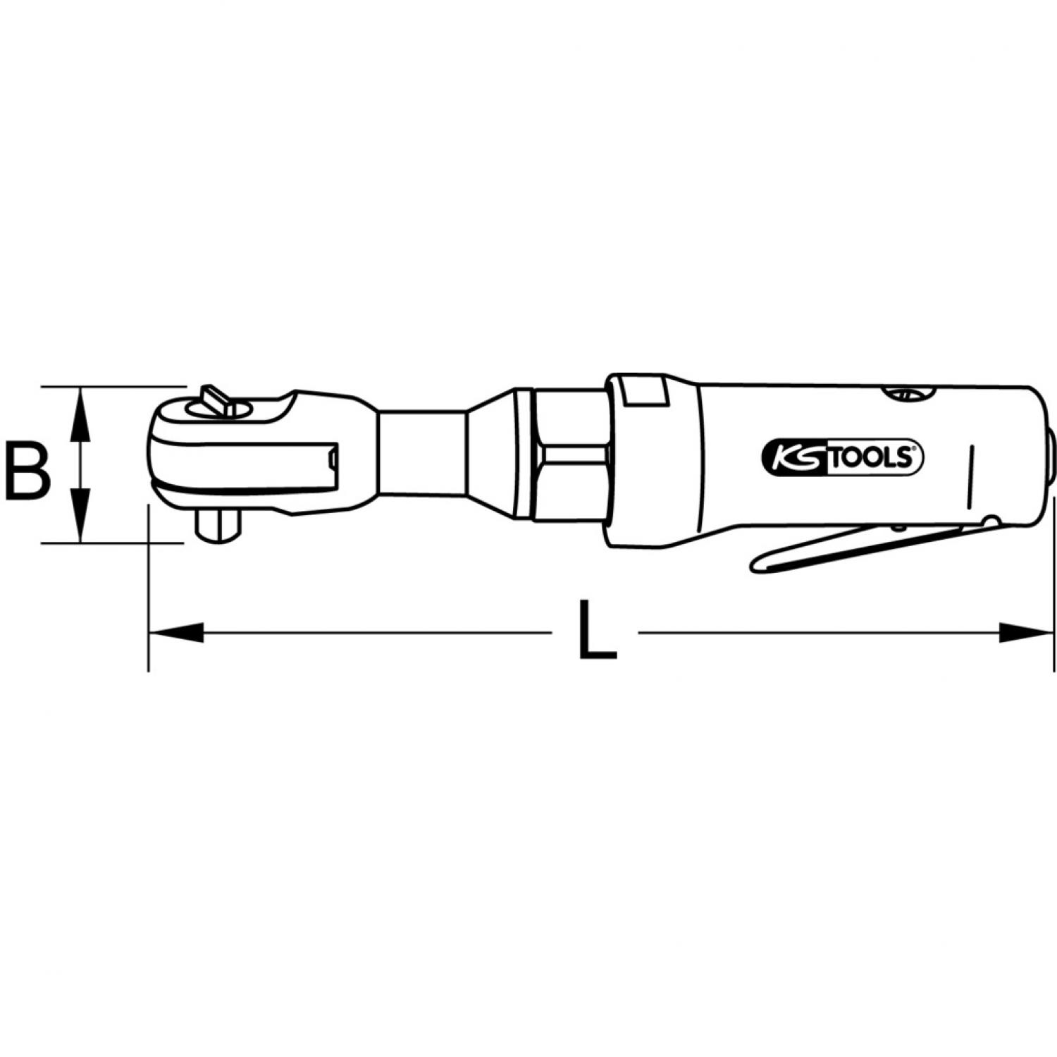 картинка Трещотка (храповой механизм) для переключения мощного пневмооборудования 3/8" MONSTER от магазина "Элит-инструмент"