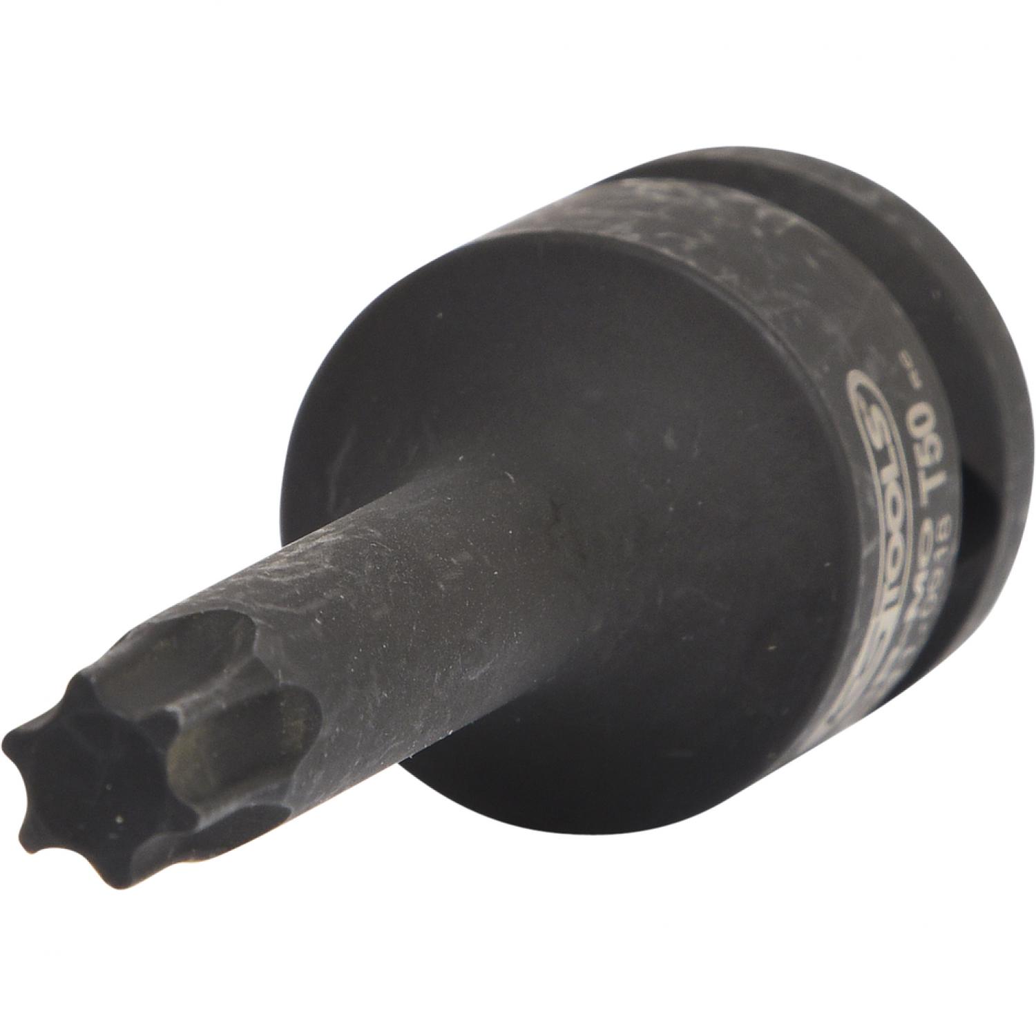 Силовая торцовая головка с битом 1/2" с профилем Torx, длинная, T50 подвеска