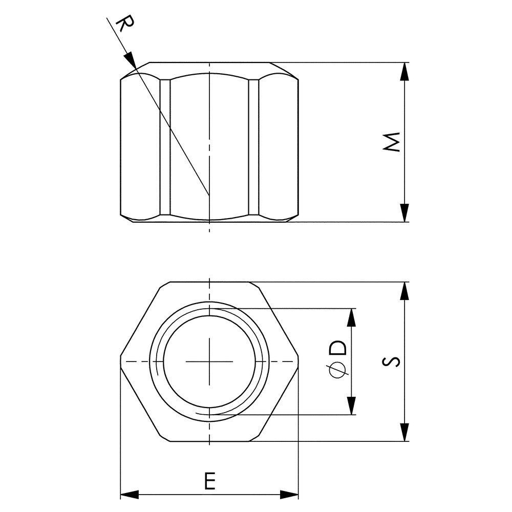 картинка Шестигранные гайки (высотой 1,5 d) АМF 82479 от магазина "Элит-инструмент"