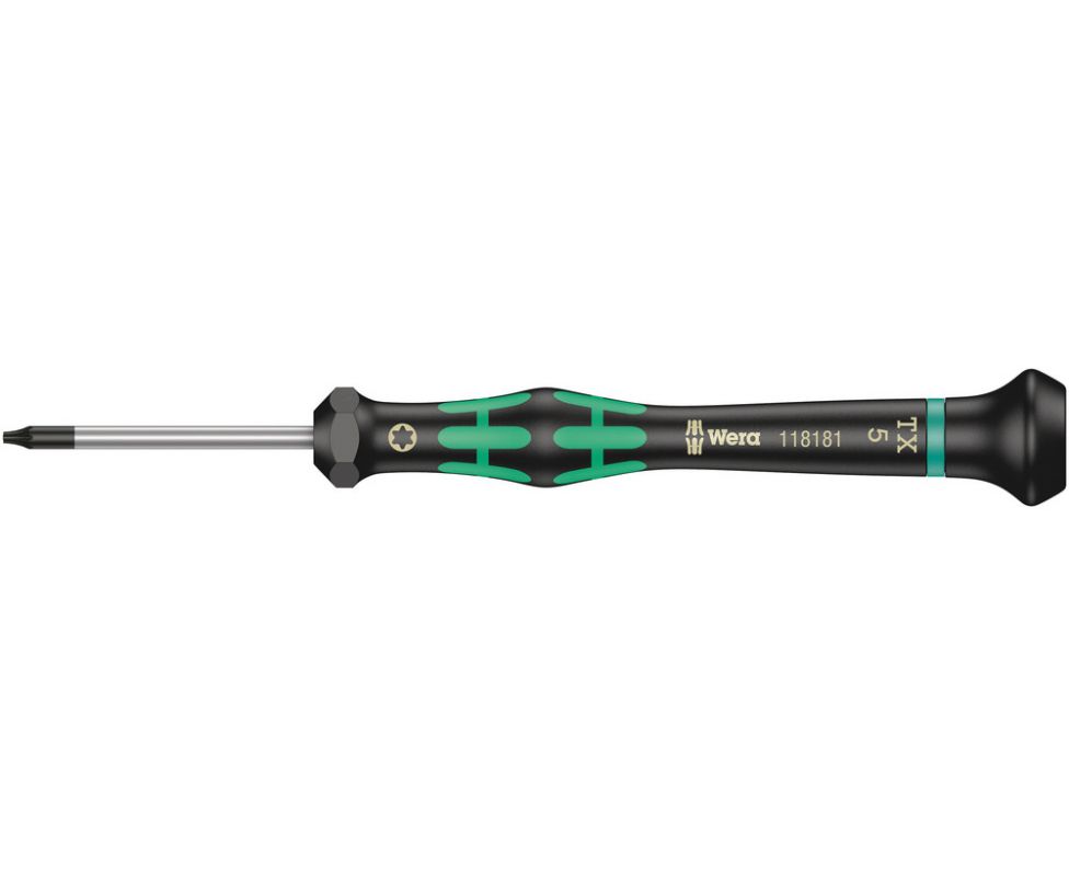 картинка Отвертка Wera Kraftform Micro для электронщика 2067 TORX WE-118036 TX 2 х 40 от магазина "Элит-инструмент"