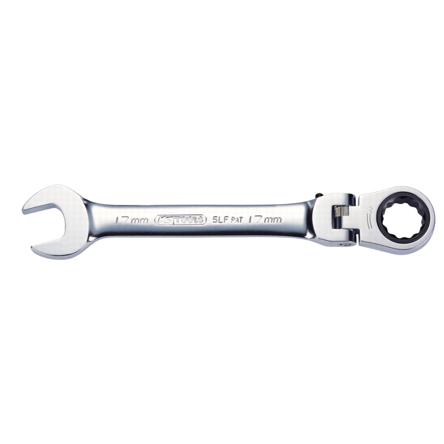 картинка Шарнирный комбинированный ключ с трещоткой GEARplus, регулируемый, 9 мм подвеска от магазина "Элит-инструмент"