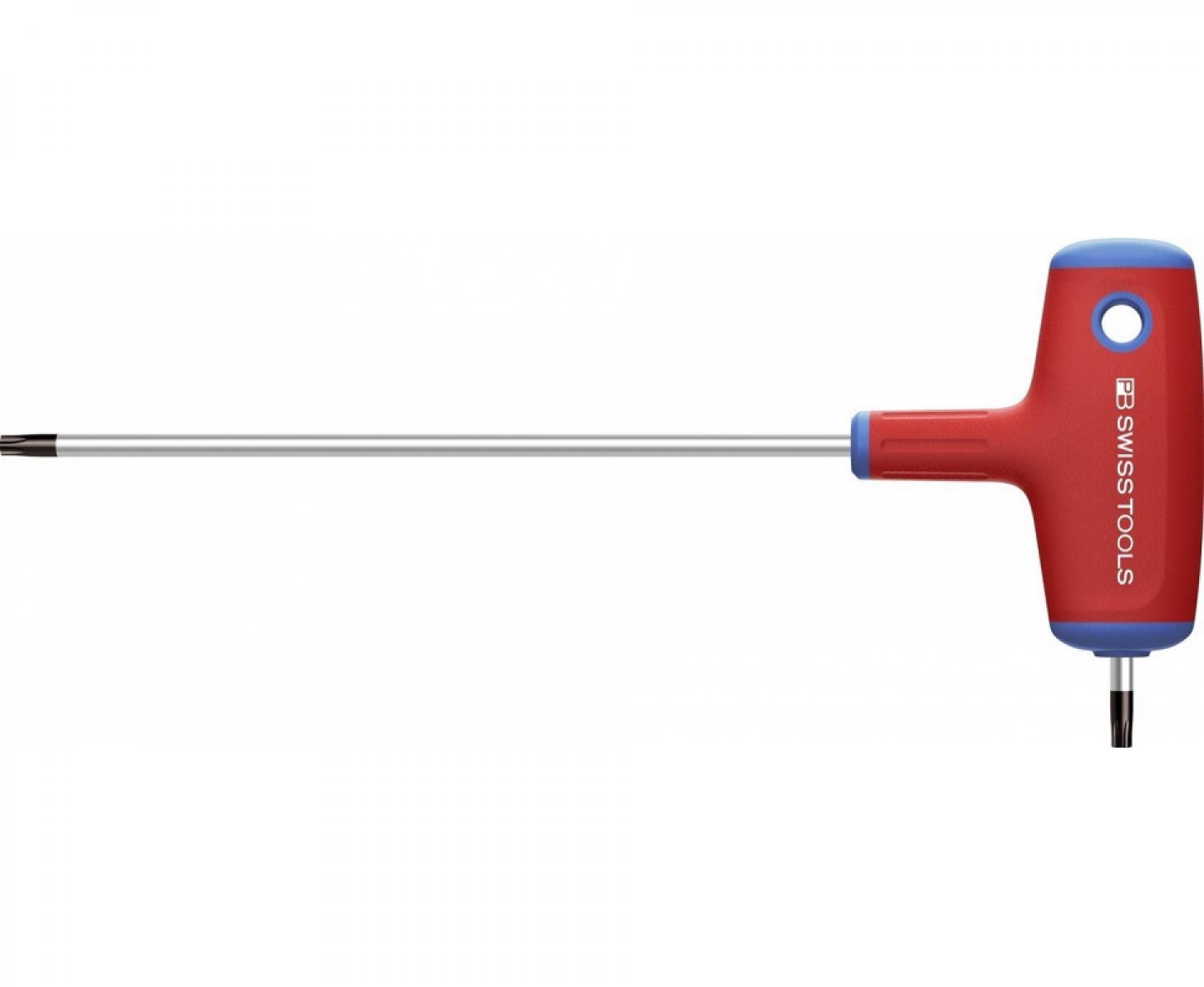 картинка Отвертка TORX PB Swiss Tools с Т-образной рукояткой и боковым приводом PB 1407.20-150 T20 от магазина "Элит-инструмент"