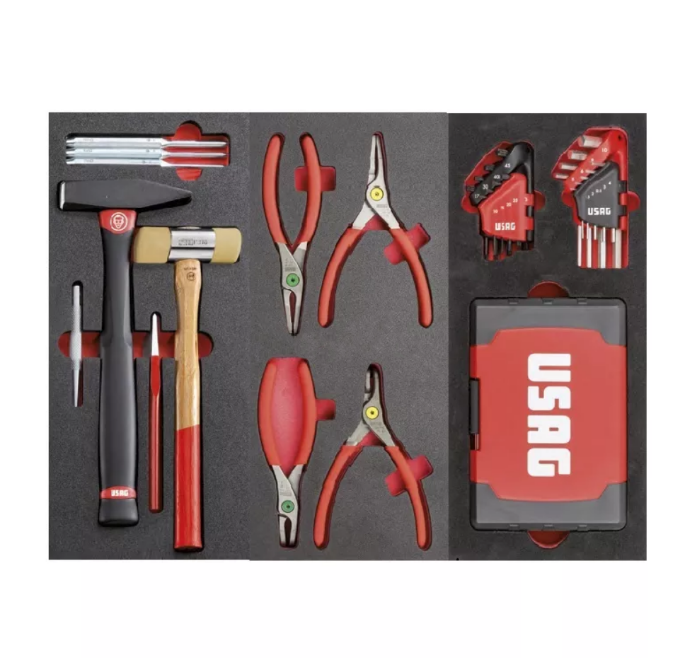 картинка 516 SP6EX Тележка инструментальная, 6 ящиков с набором инструмента 263 предмета, USAG U05168205E от магазина "Элит-инструмент"