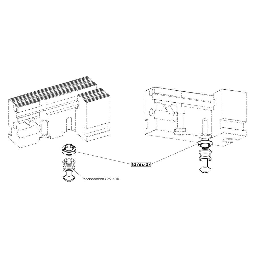 картинка Набор переходников для выдвижной шпильки 10-го размера АМF 430207 от магазина "Элит-инструмент"