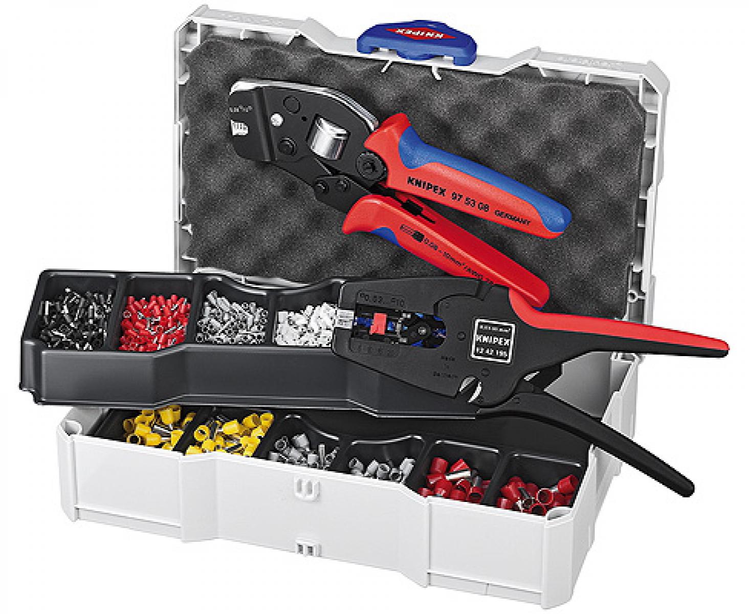 картинка Набор кабельных наконечников для опрессовки контактных гильз Knipex KN-979024 от магазина "Элит-инструмент"