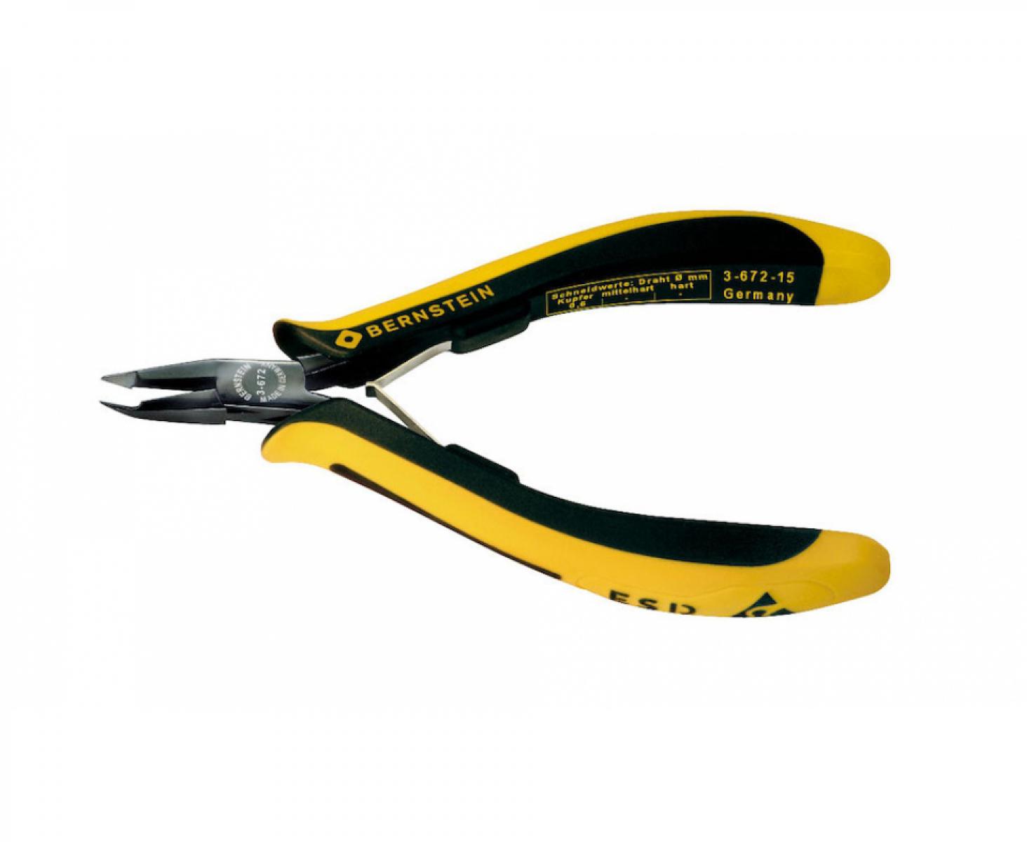 картинка Кусачки прецизионные торцевые EUROline антистатические Bernstein BS-3-672-15 от магазина "Элит-инструмент"