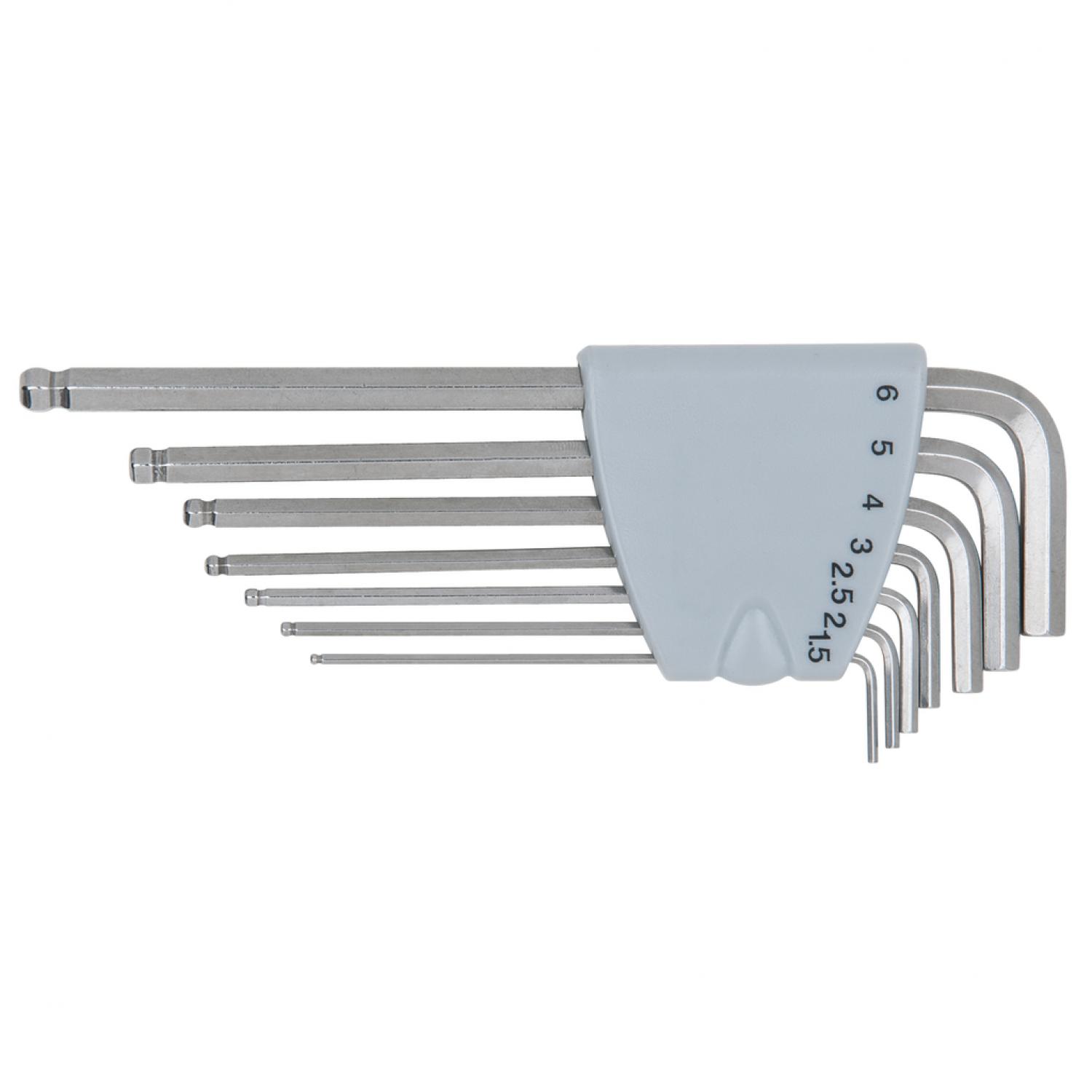 Комплект угловых штифтовых ключей с внутренним шестигранником EDELSTAHL, 7 шт