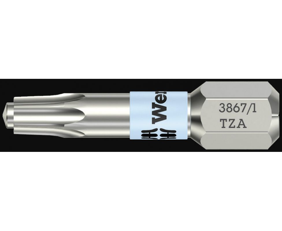 Насадка Wera 3867/1 TZA TORX WE-071052 TX 20 х 25 мм с цапфой нержавеющая сталь