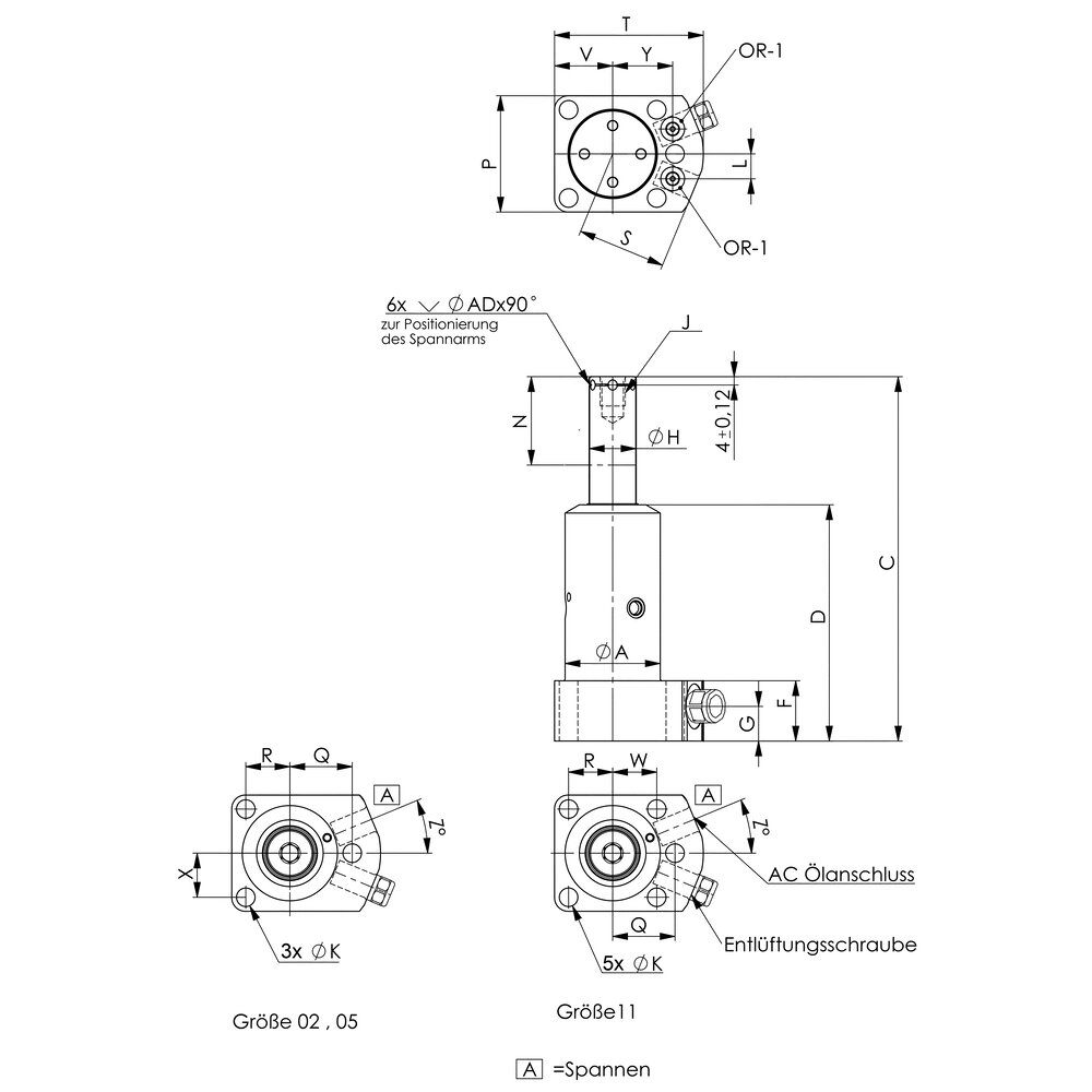 картинка Двухтактный цилиндр, установленный на основании с фланцем, с направляющим поршневым штоком АМF 66589 от магазина "Элит-инструмент"