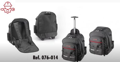 Рюкзак для инструмента, с телескопической рукой на колёсах Dogher Ref.076-014