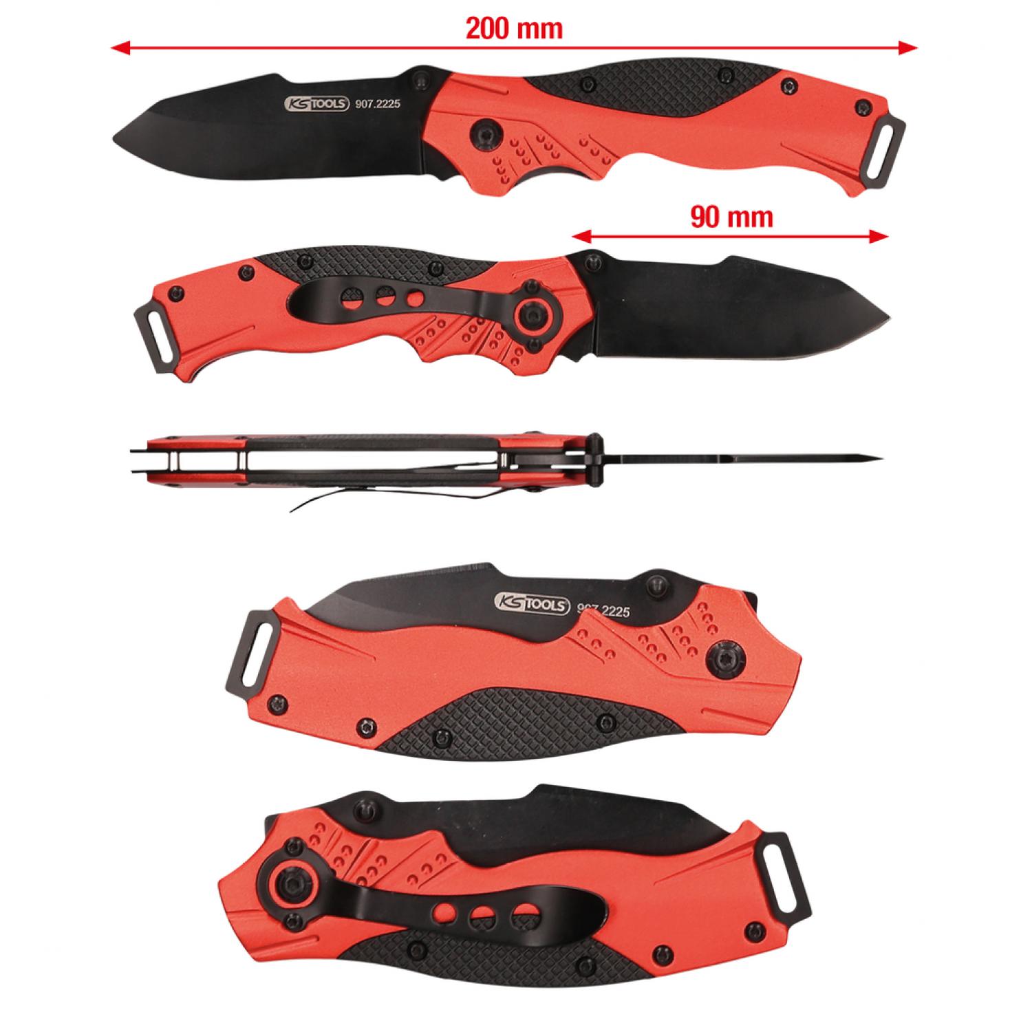 картинка Складной нож с фиксатором, 34 mm от магазина "Элит-инструмент"