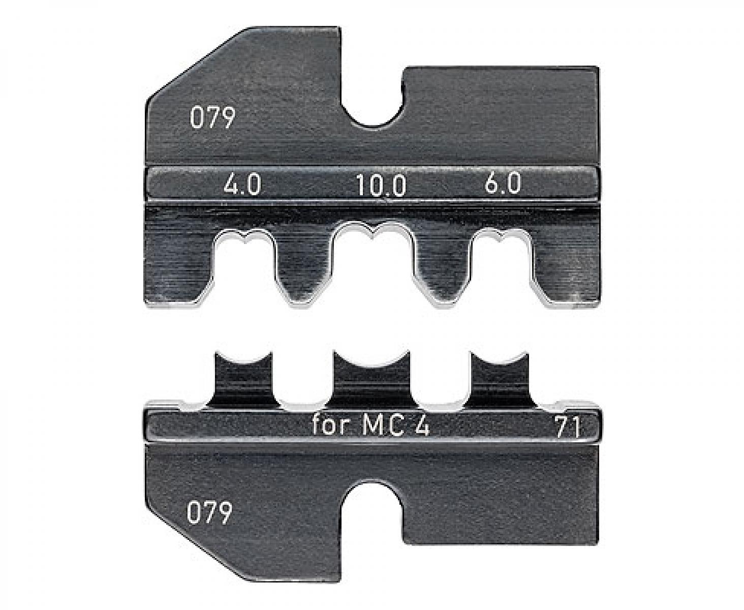 Плашка опрессовочная для штекеров Solar MC4 (Multi-Contact) Knipex KN-974971